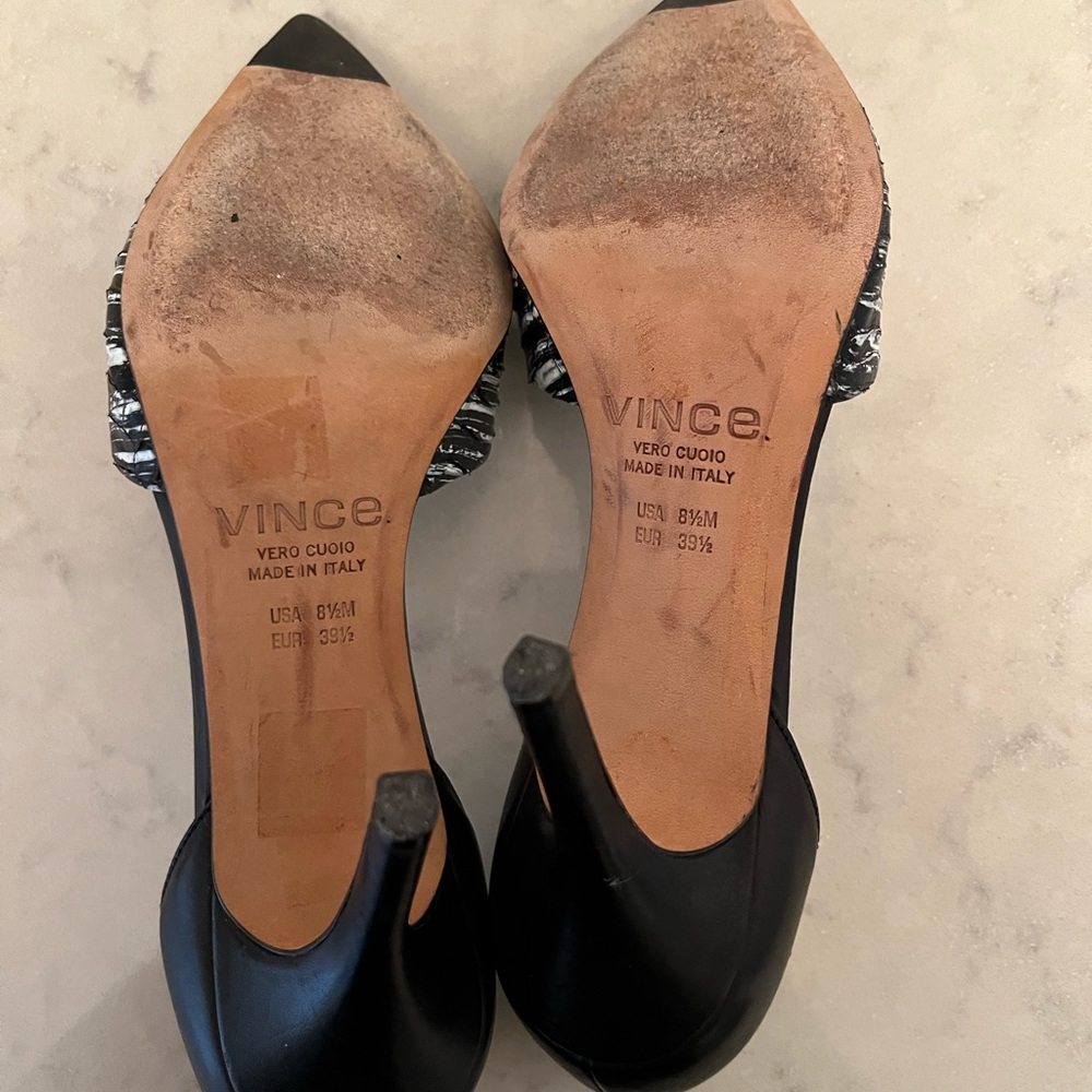 VINCE Claire Heels Pumps Stilettos Leather Snake skin - Picture 6 of 9